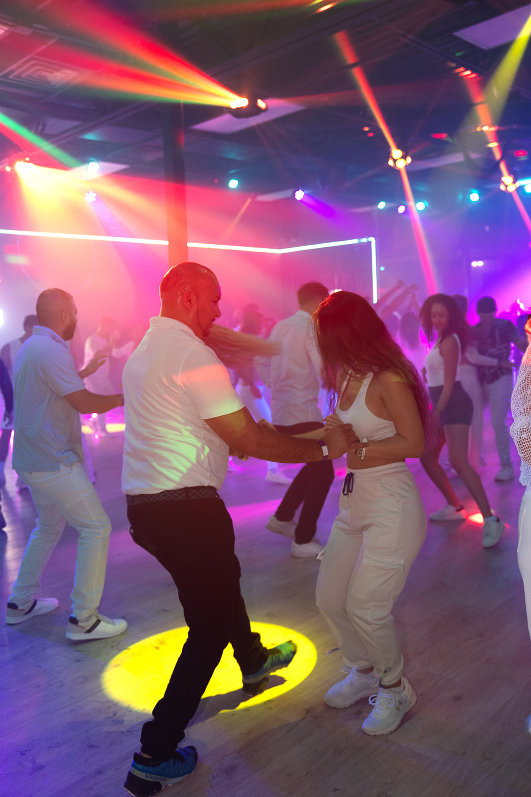 Studio floor perfect for dance classes and workshops