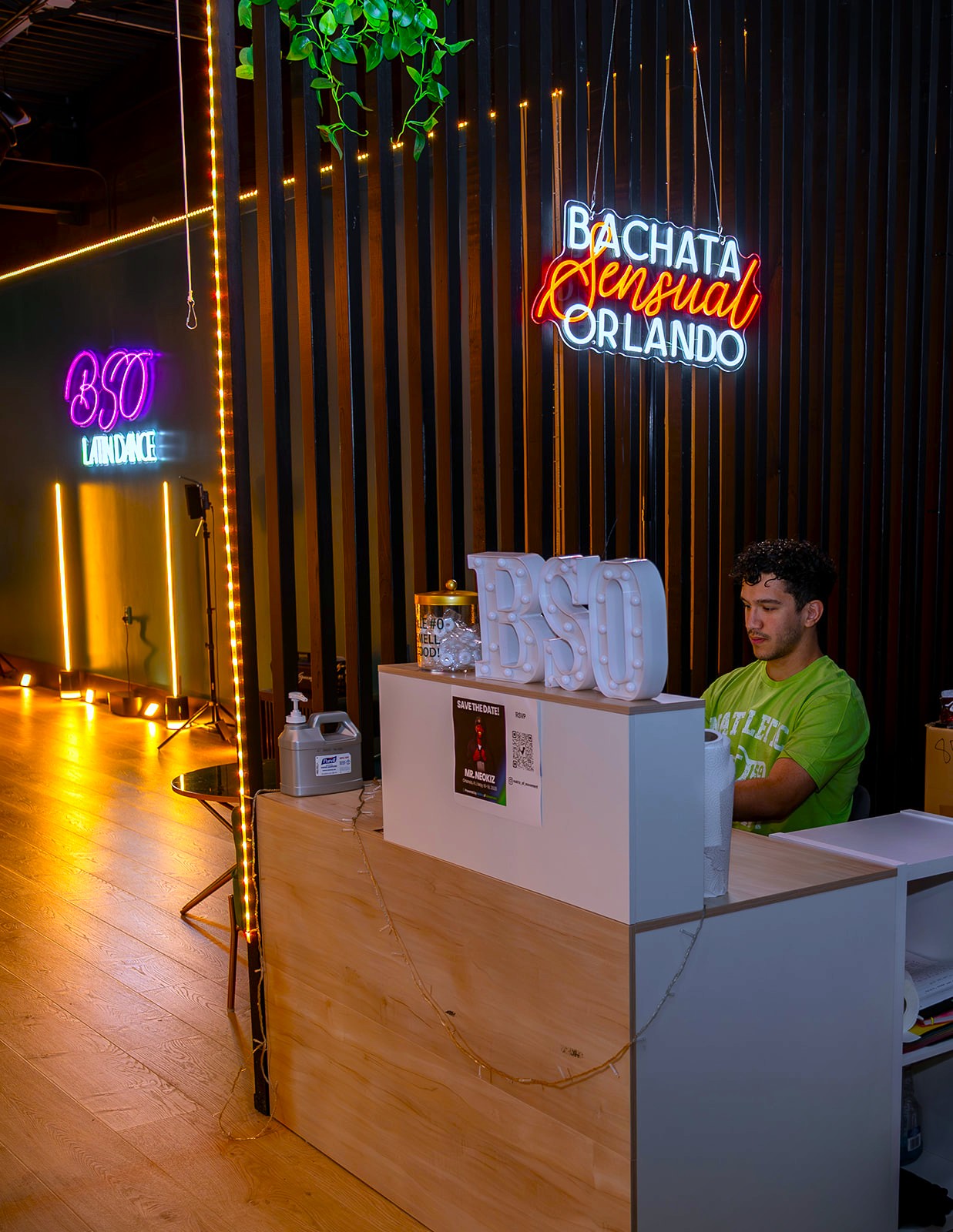 Front desk and entrance area