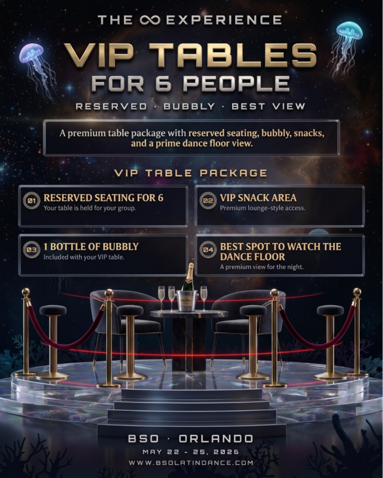 BSO Infinity Experience with Victor and Alba Theme 5 VIP