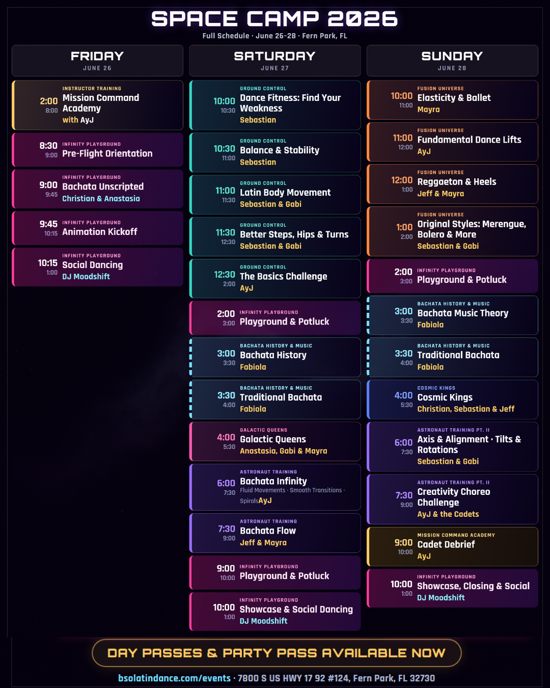 Event Schedule